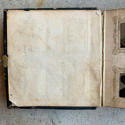 c. 1860s Miniature Gem Tintype Photo Album