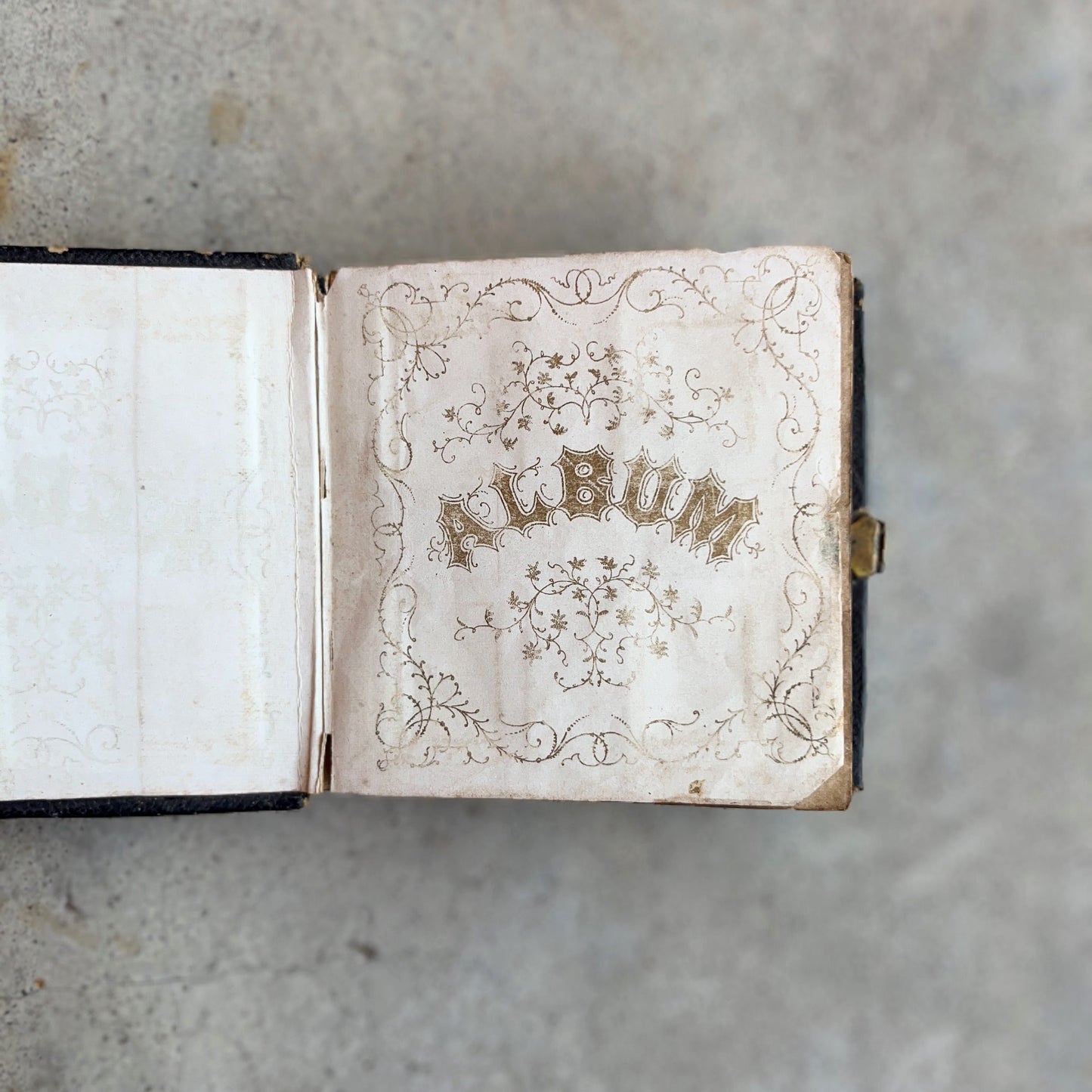 c. 1860s Miniature Gem Tintype Photo Album