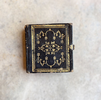 c. 1860s Miniature Gem Tintype Photo Album