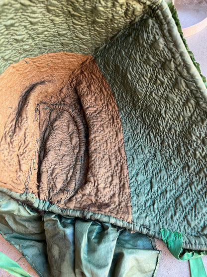 Mid-19th c. Quilted Hood / Bonnet