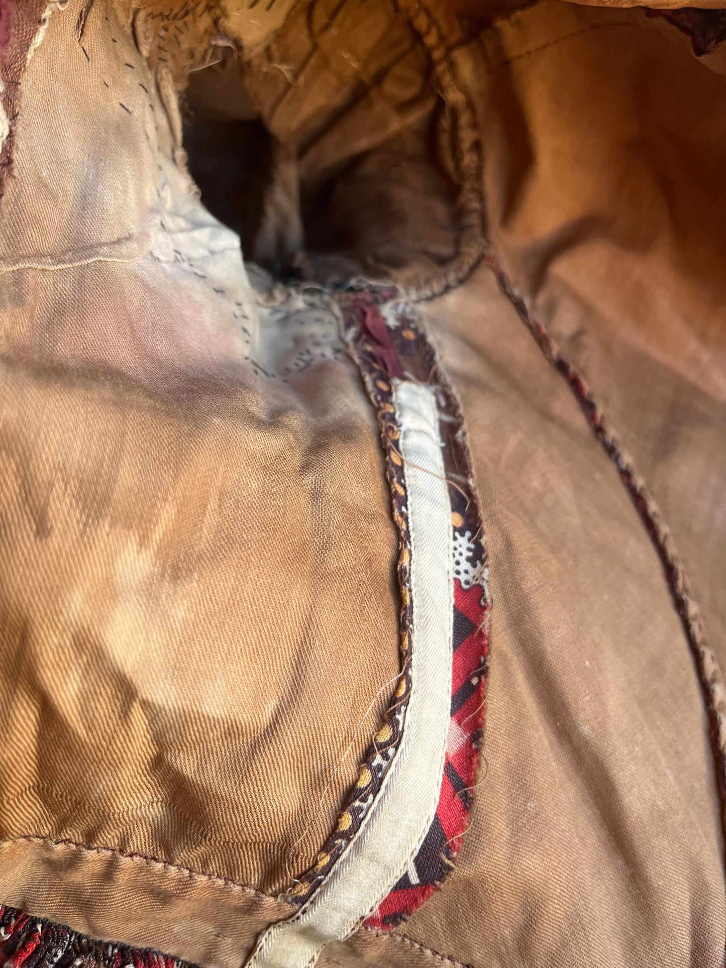 c. 1850s-1860s Wool Challis Dress