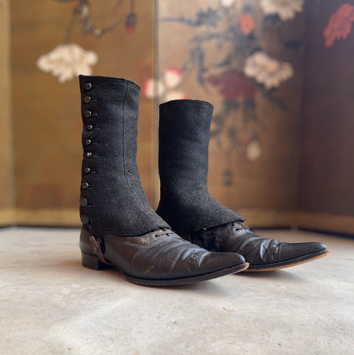 c. 1890s Men's Boots + Spats