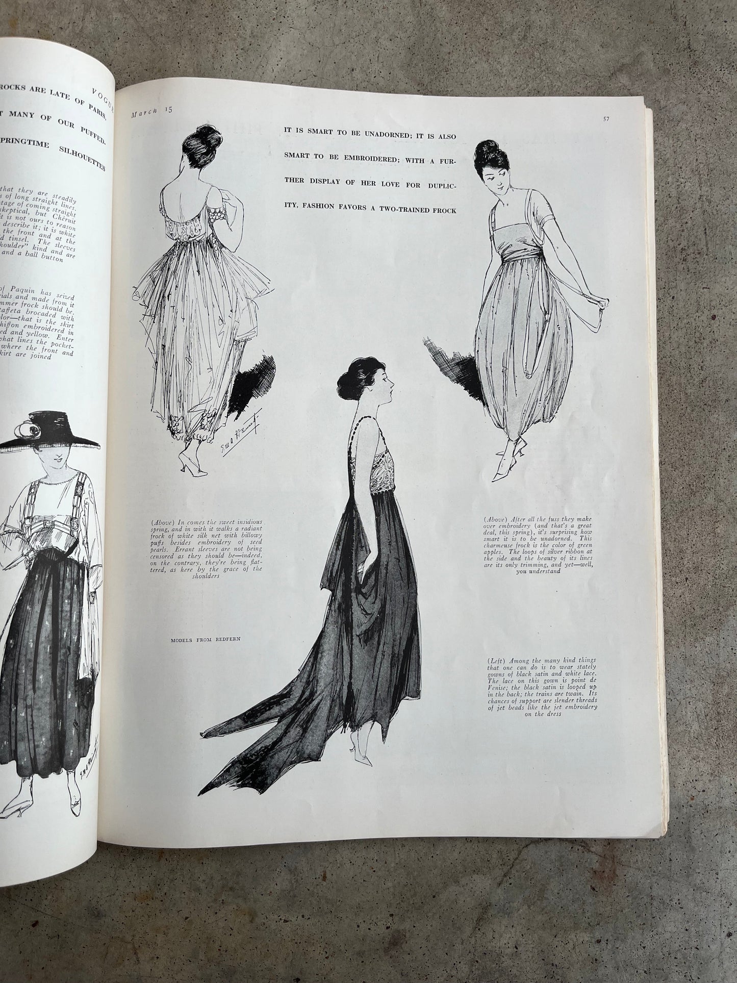 March 15, 1917 Vogue Magazine Spring Fashions