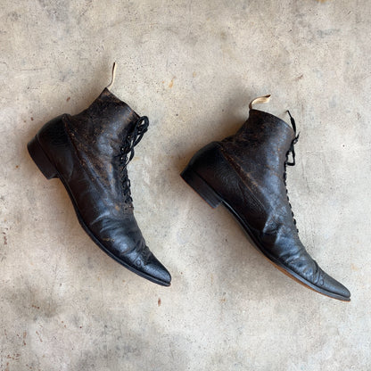 c. 1890s Men's Boots + Spats