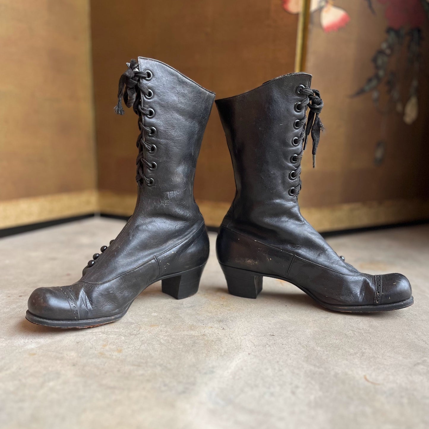 c. 1910s Side Button + Lace Up Boots | Study or Display