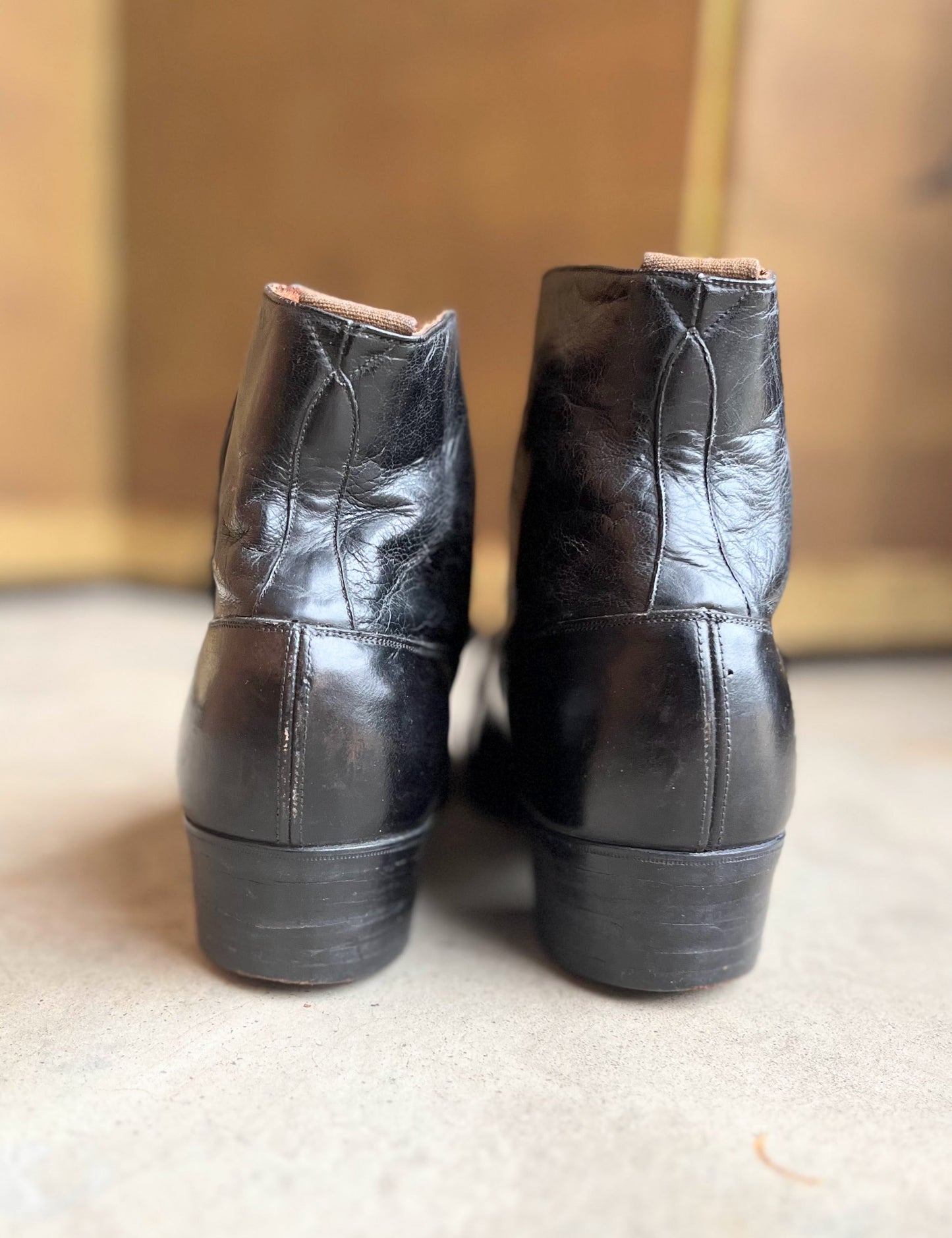 c. 1910s Side Button Boots | Approx Sz 7.5-8
