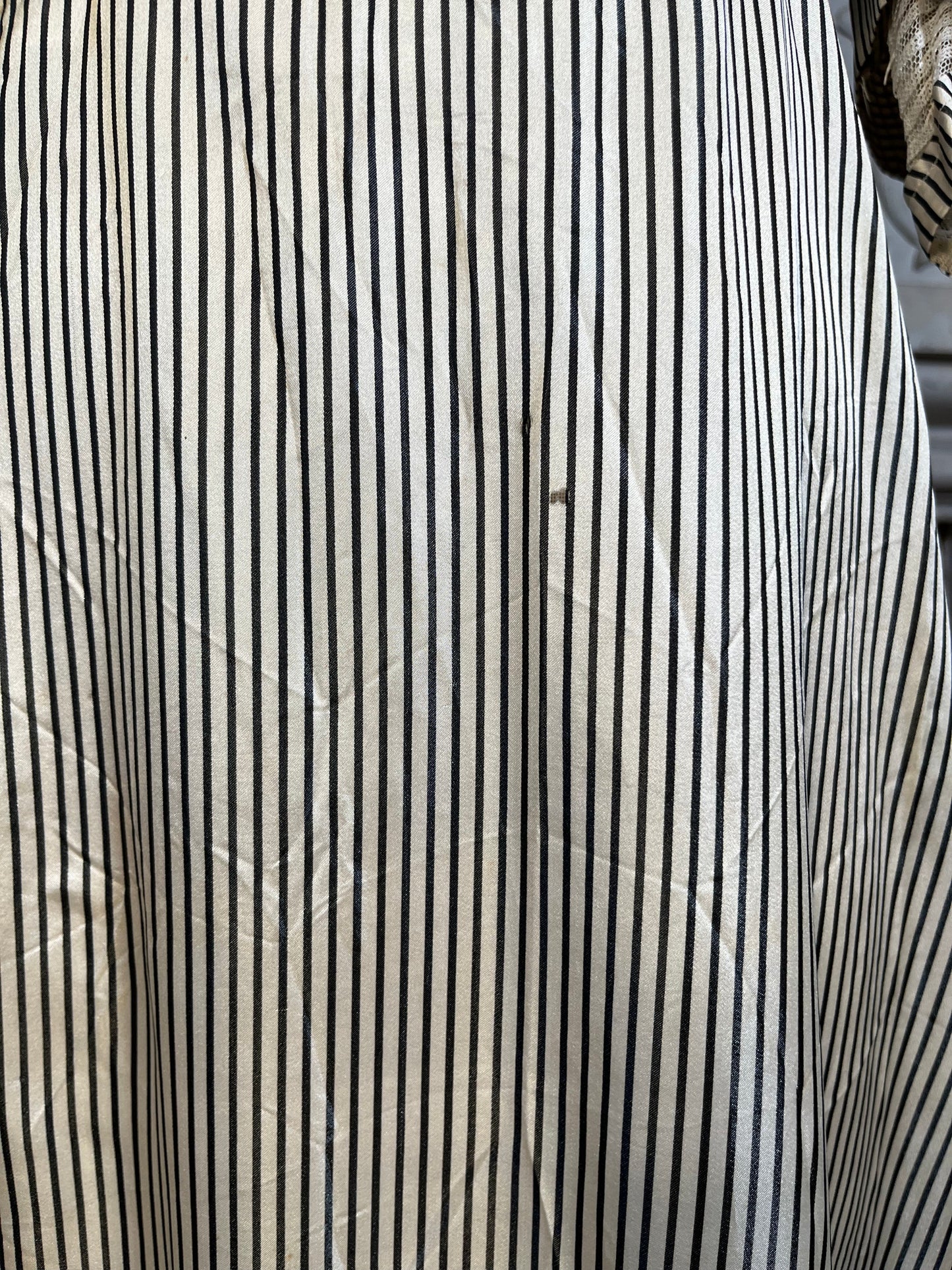 c. 1912 Silk Striped Dress