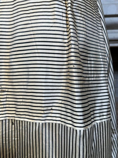 c. 1912 Silk Striped Dress
