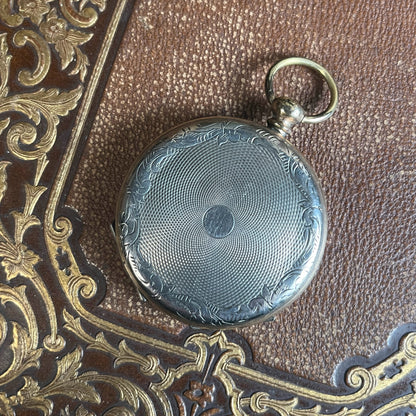 19th c. 9k Gold Faux Montre 4-Photo Locket