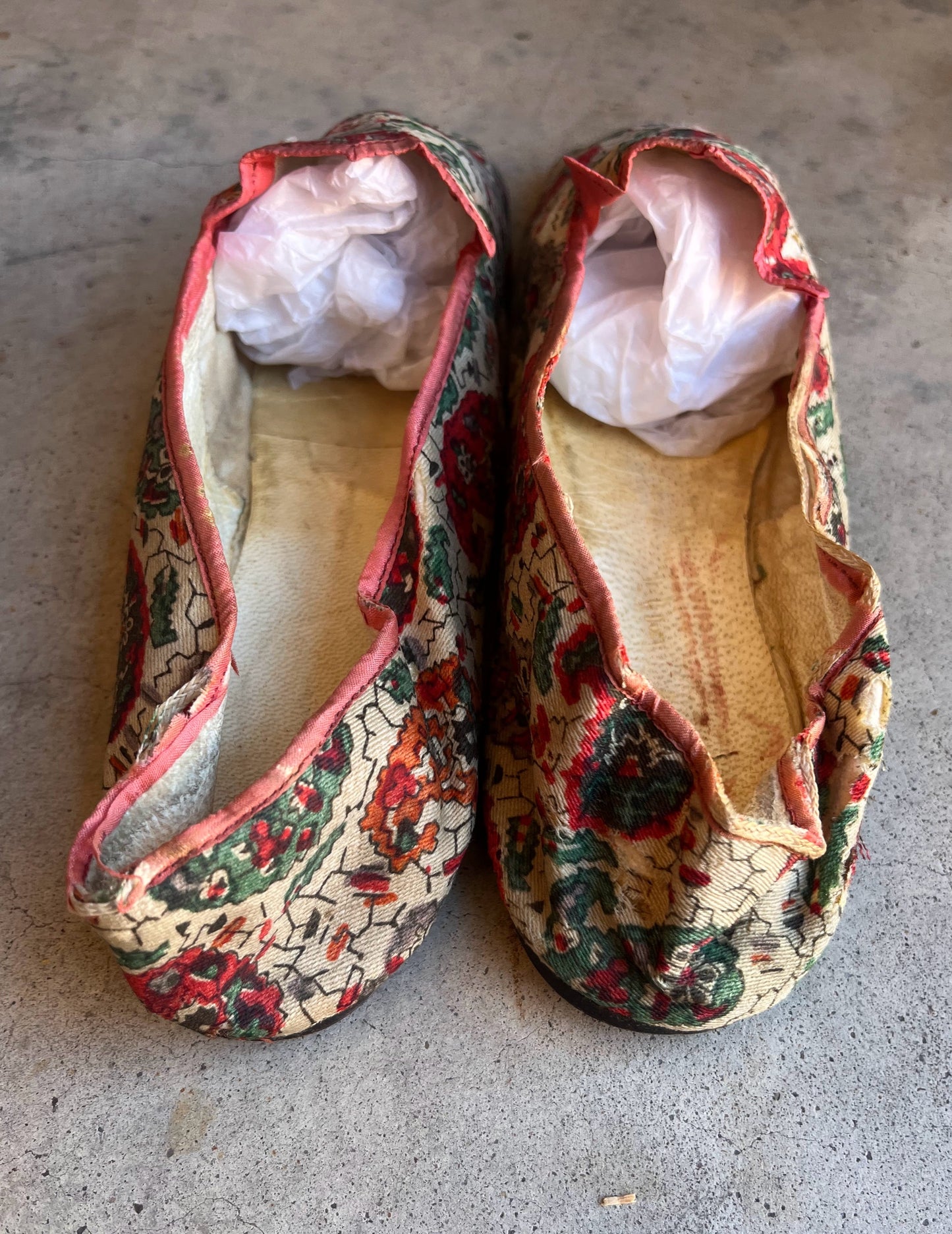 Early-Mid 19th c. Paisley Slippers