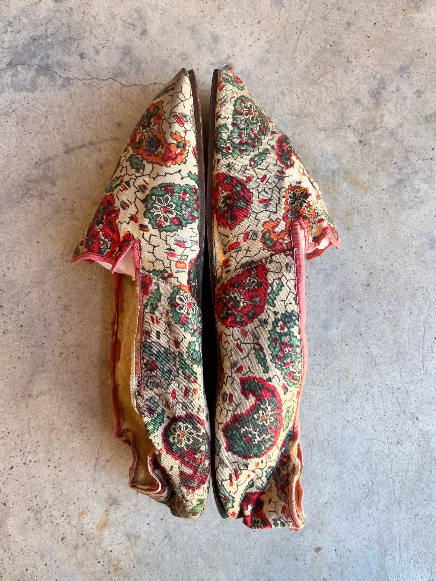 Early-Mid 19th c. Paisley Slippers