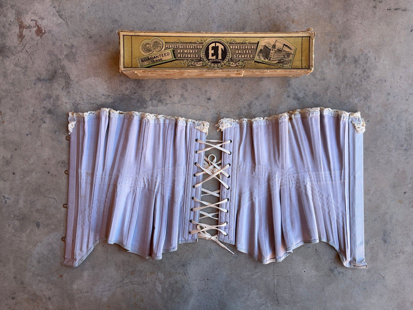c. 1900s Erect Form ET Corset in Box