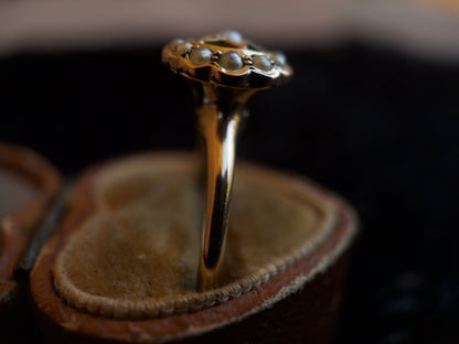 c. 1900s-1910s 10k Gold Celestial Conversion Ring