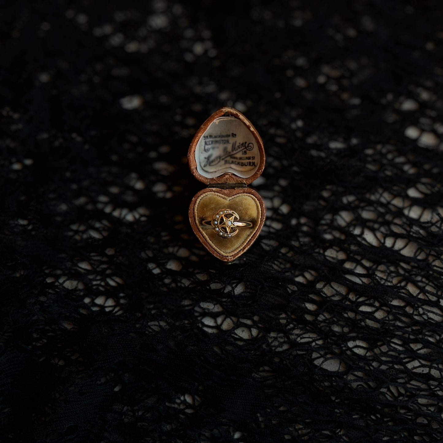 c. 1900s-1910s 10k Gold Celestial Conversion Ring