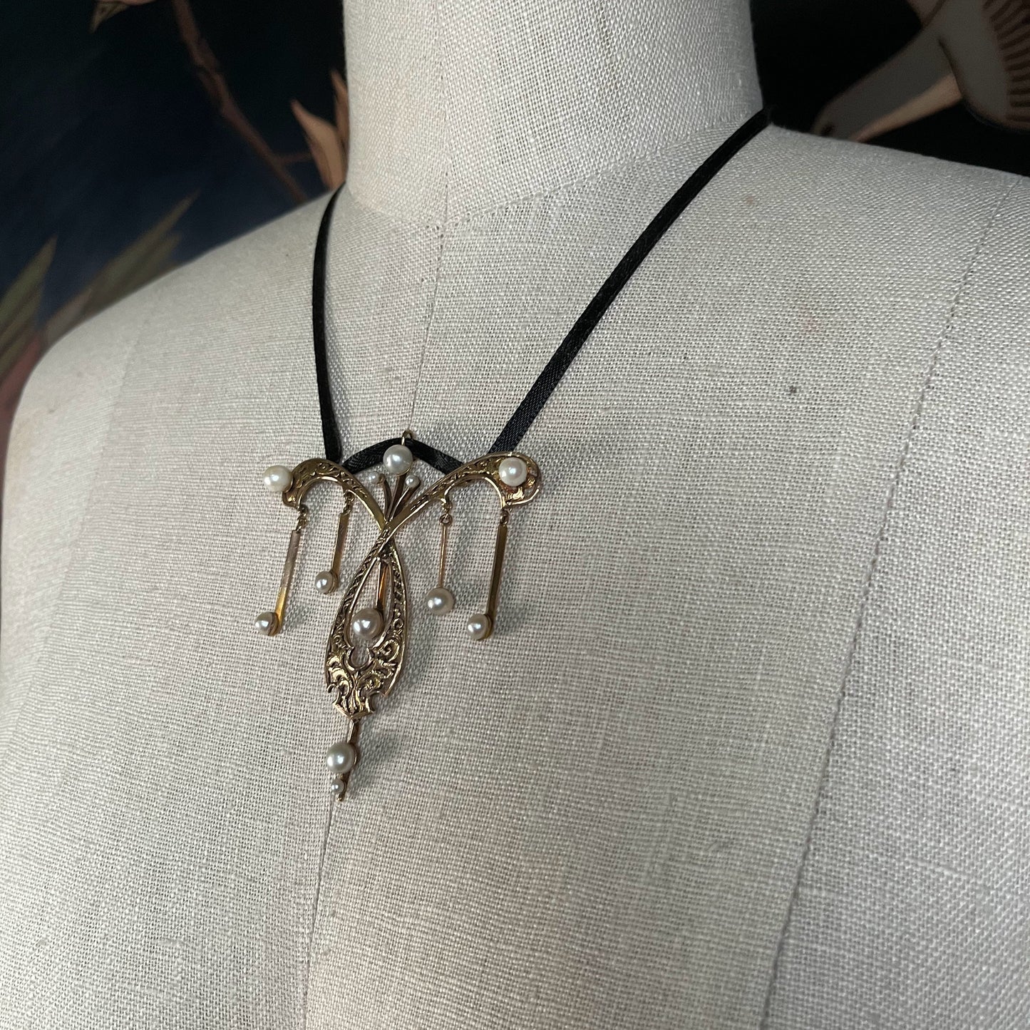 c. 1890s-1900s Art Nouveau Necklace