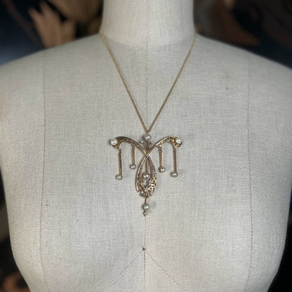 c. 1890s-1900s Art Nouveau Necklace