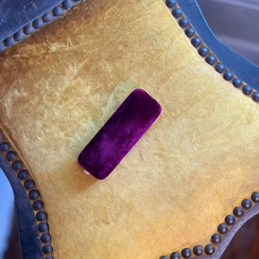 c. 1910s-1920s Silk Velvet Pin Box "The Mullen Boys"