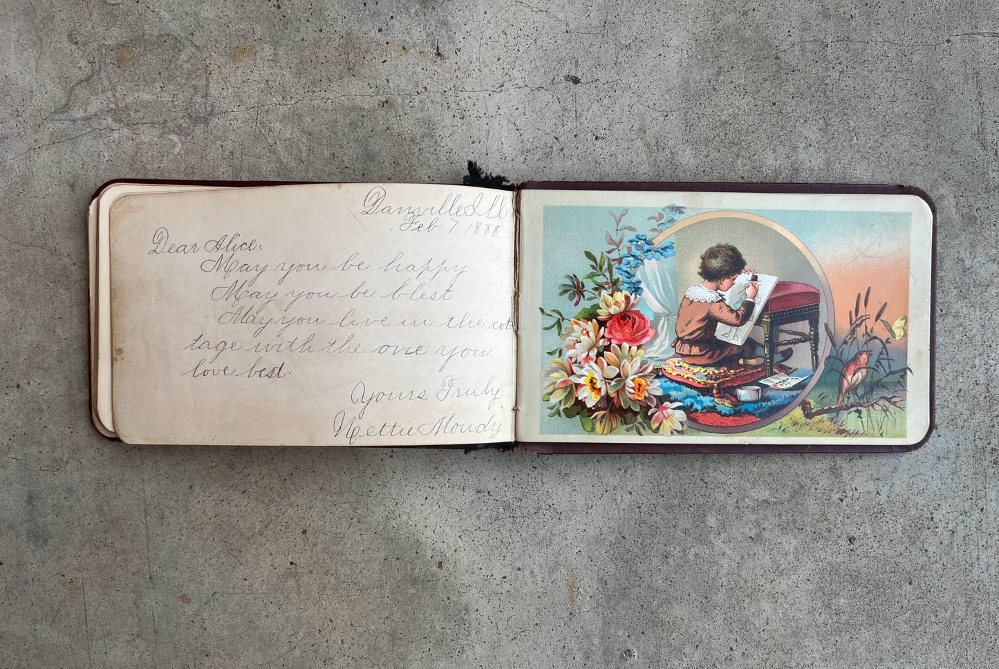 RESERVED | Alice's 1880s-1890s Autograph Book