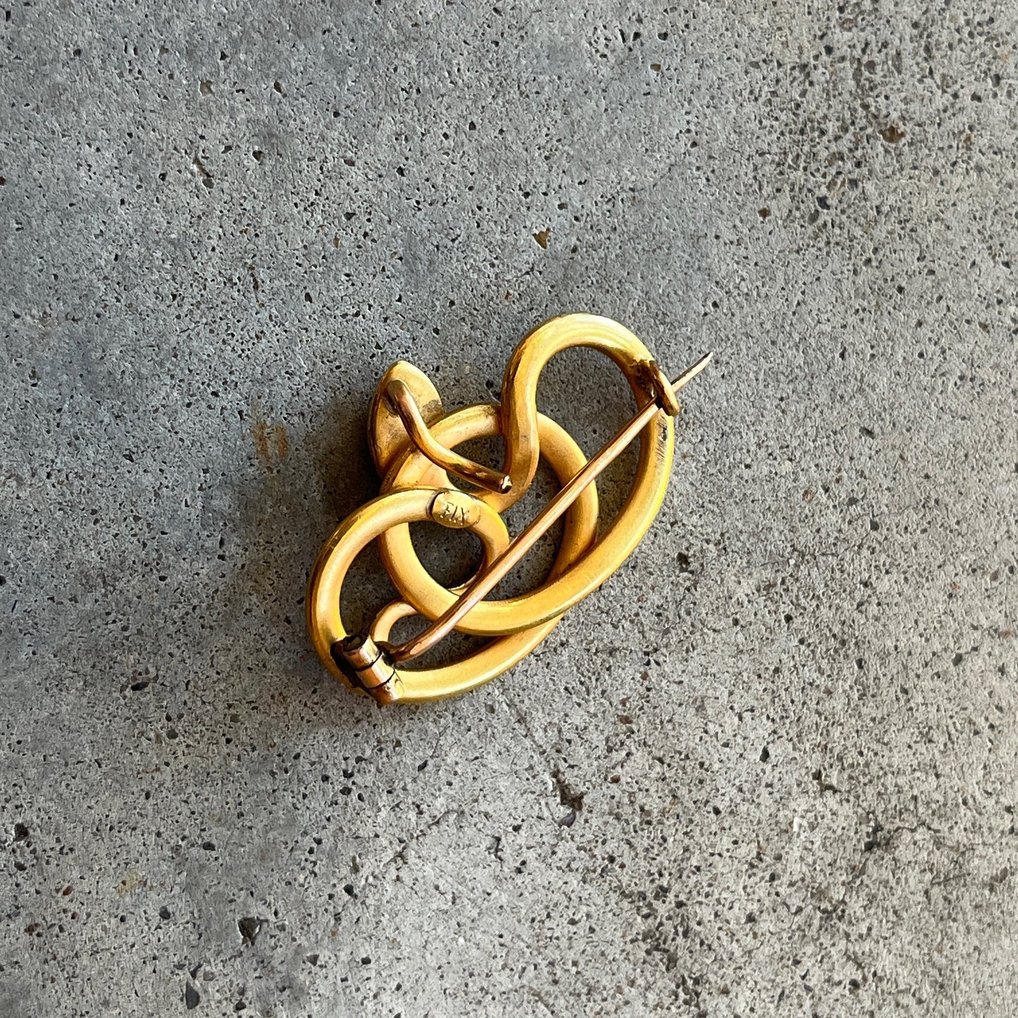 c. 1890s-1900s Rolled Gold Snake Brooch