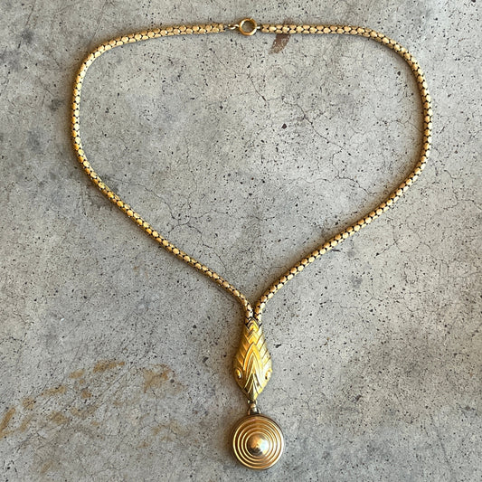 c. 1920s-1930s Brass Snake Necklace