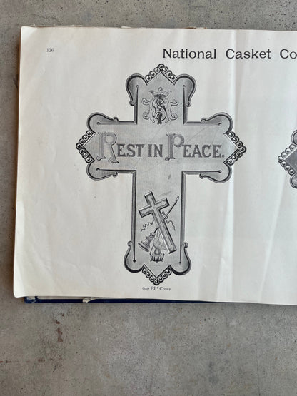 c. 1890 National Casket Co. Catalog Scrapbook