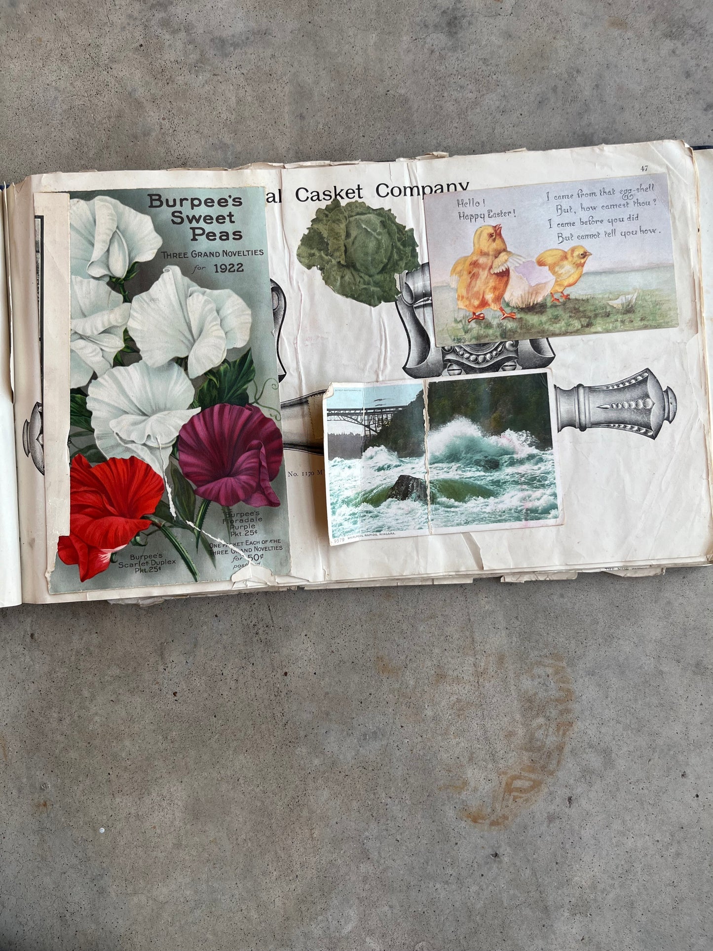 c. 1890 National Casket Co. Catalog Scrapbook