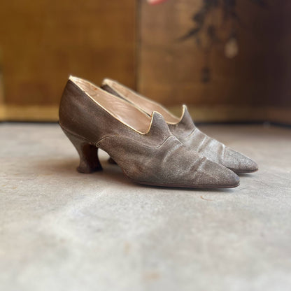 c. 1910s-1920s Lamé Pumps | Approx Sz 7