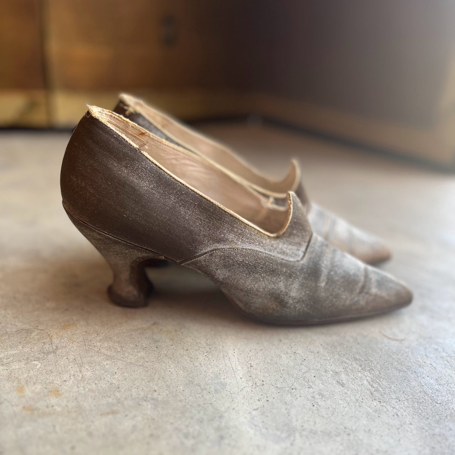 c. 1910s-1920s Lamé Pumps | Approx Sz 7