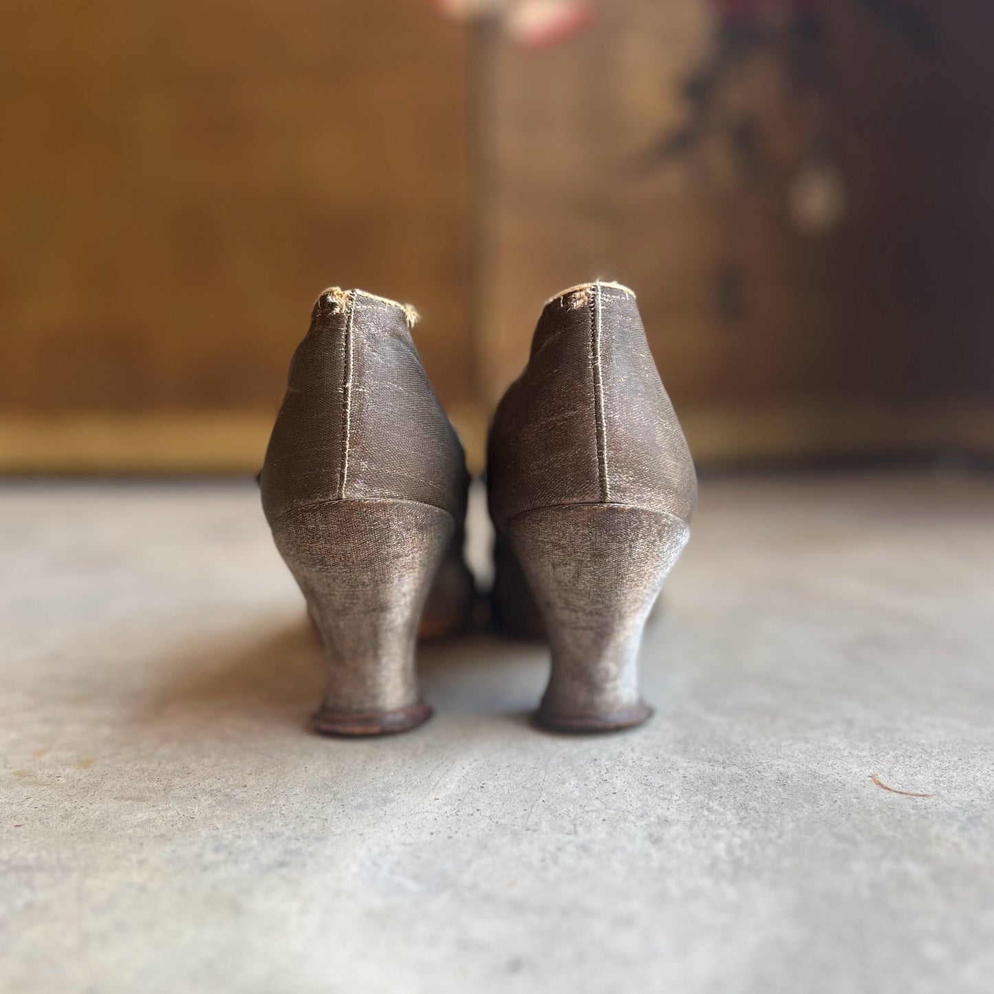 c. 1910s-1920s Lamé Pumps | Approx Sz 7