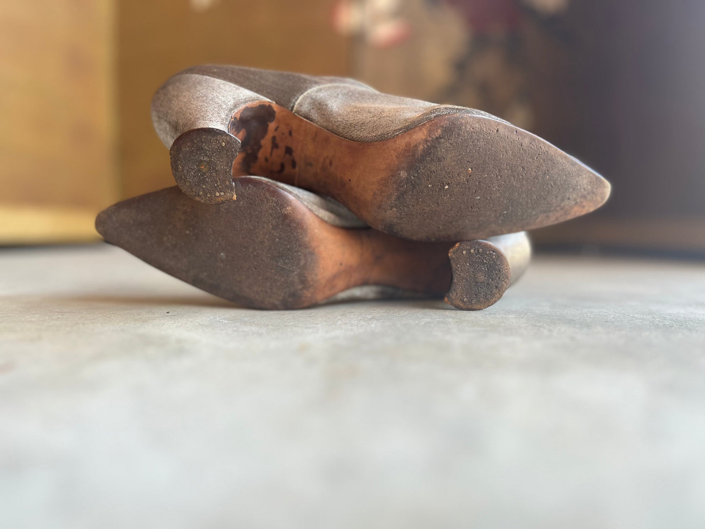 c. 1910s-1920s Lamé Pumps | Approx Sz 7
