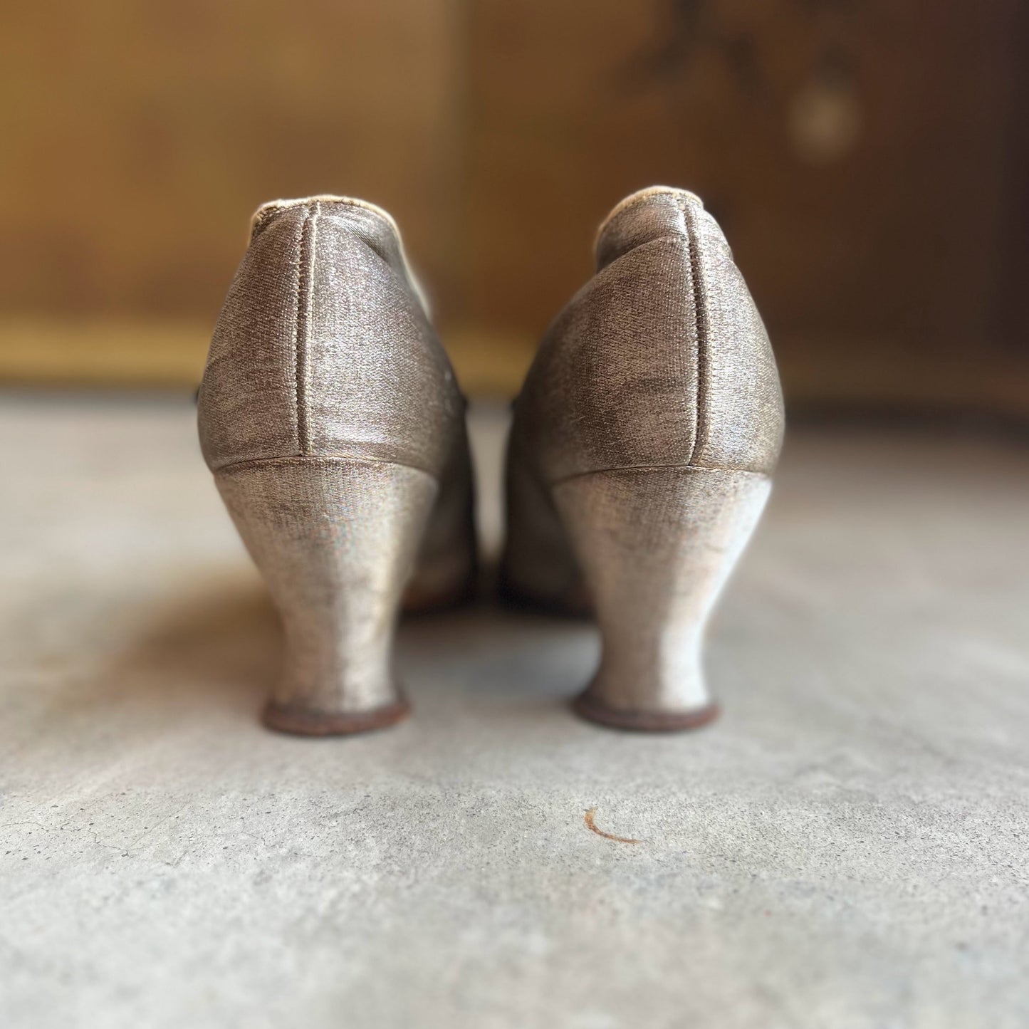 c. 1910s-1920s Lamé Pumps | Approx Sz 7.5