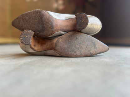 c. 1910s-1920s Lamé Pumps | Approx Sz 7.5
