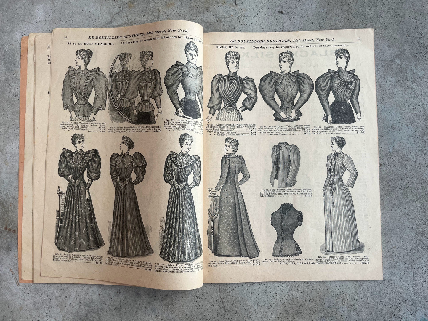 1893-1894 Le Boutillier Brothers Catalog