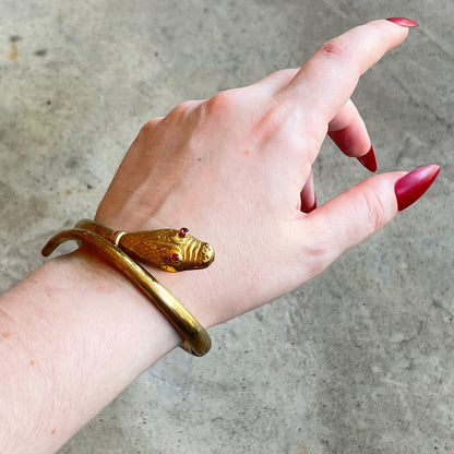 Mid-19th c. Gold Filled Snake Bracelet