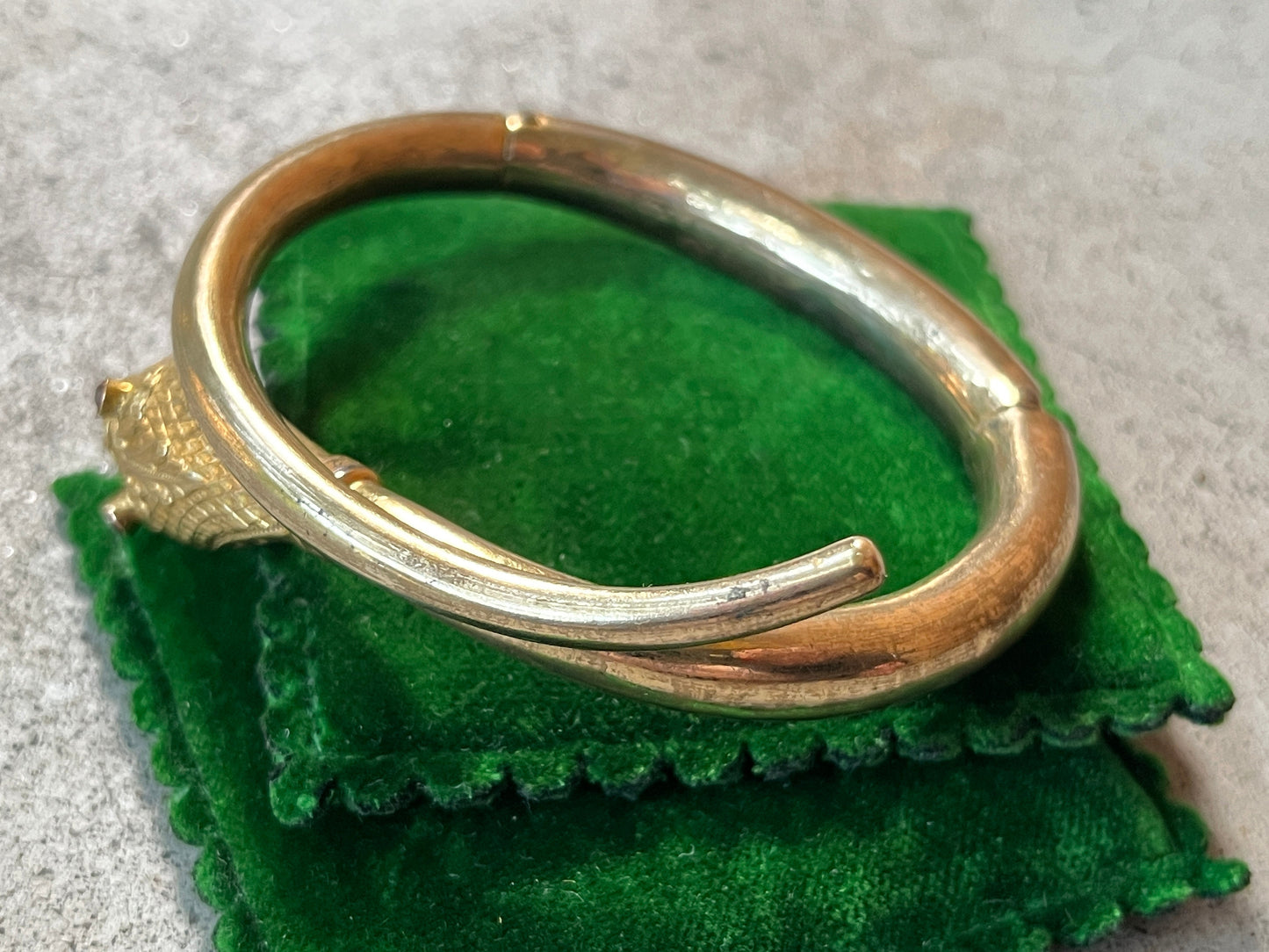Mid-19th c. Gold Filled Snake Bracelet