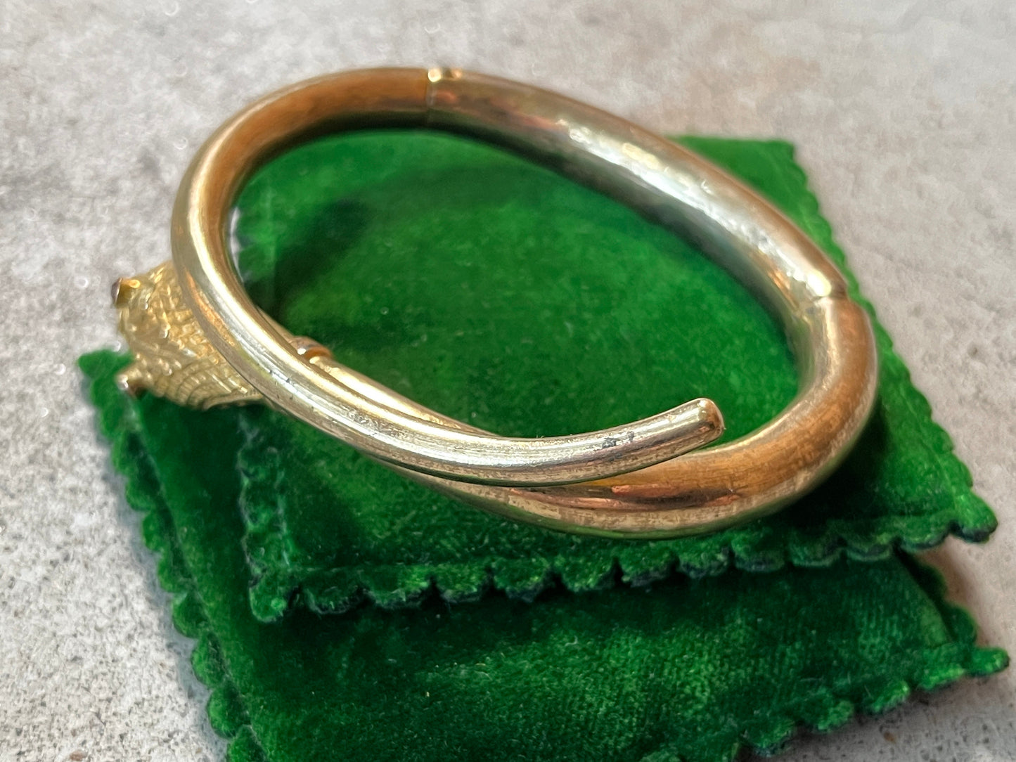 Mid-19th c. Gold Filled Snake Bracelet