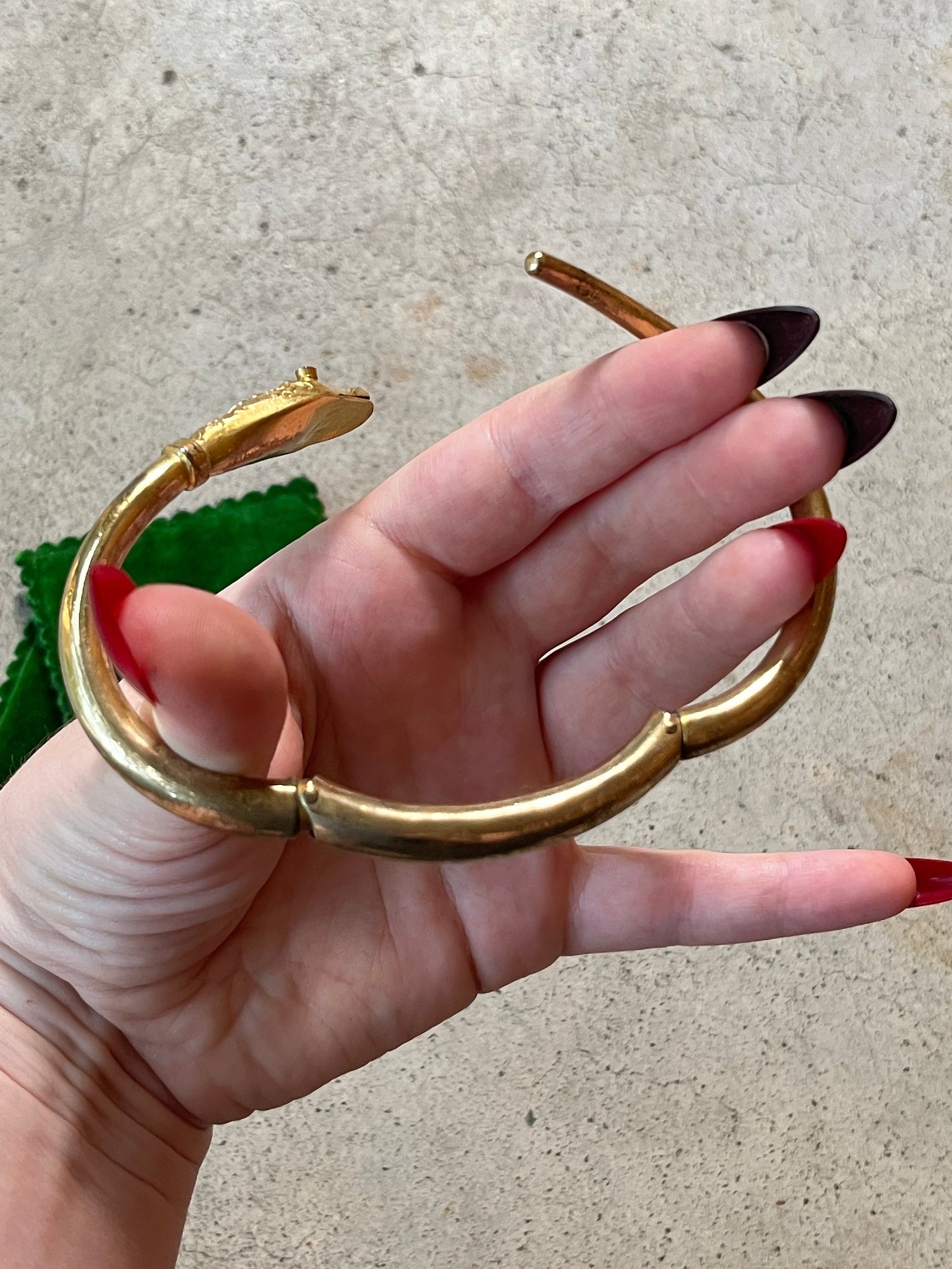Mid-19th c. Gold Filled Snake Bracelet