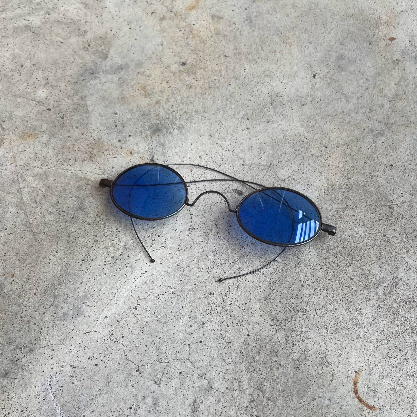 c. 1890s-1900s Blue Tinted Glasses