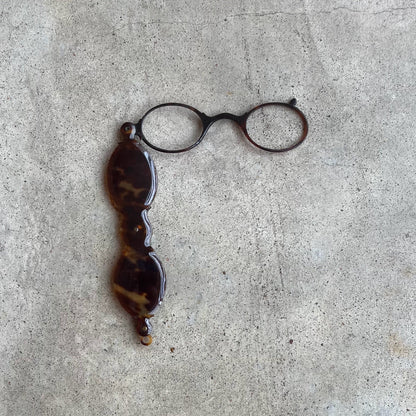19th c. Tortoise Shell Lorgnette - No Lenses