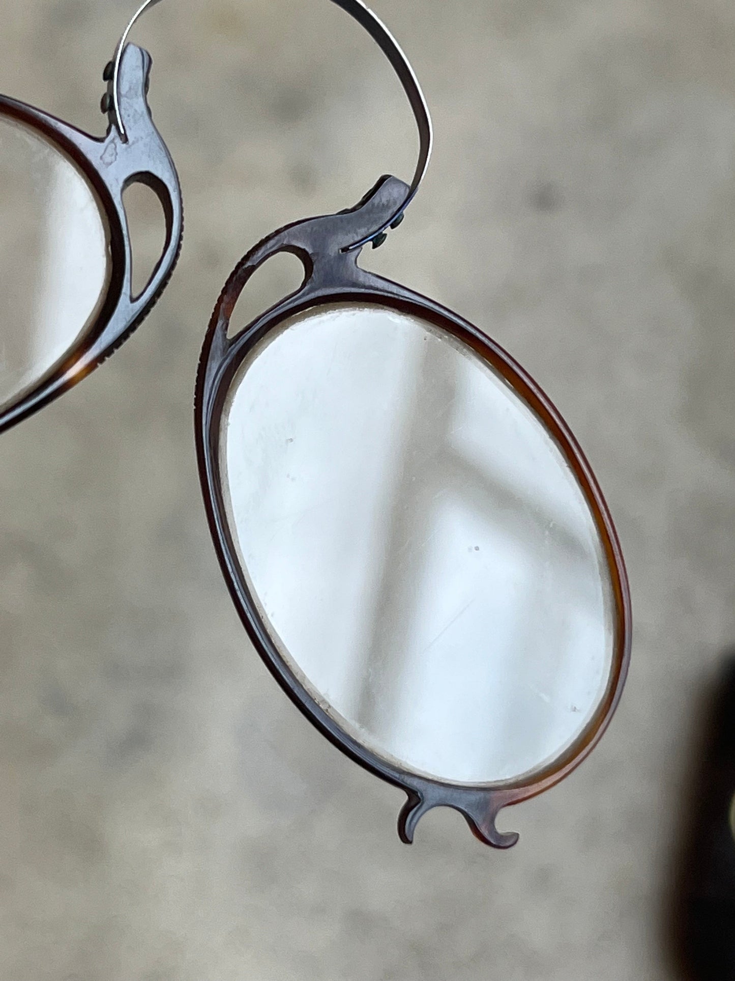 c. 1880s-1890s Tortoise Shell Pince Nez in Case