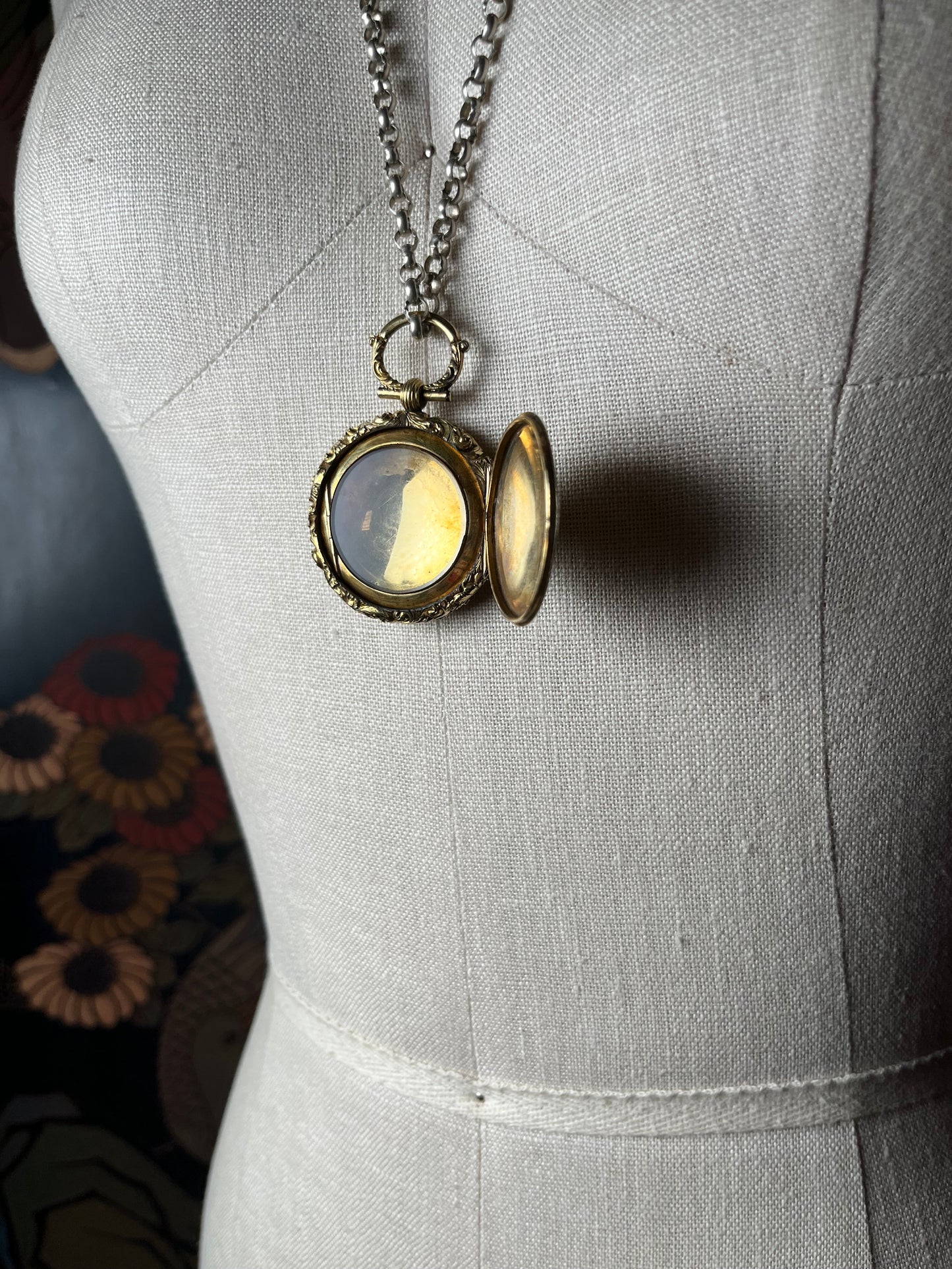 Early 19th c. Gold Front + Back Locket
