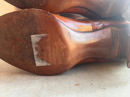 c. 1910s-1920s Tall Brown Boots | Approx Sz. 5-6