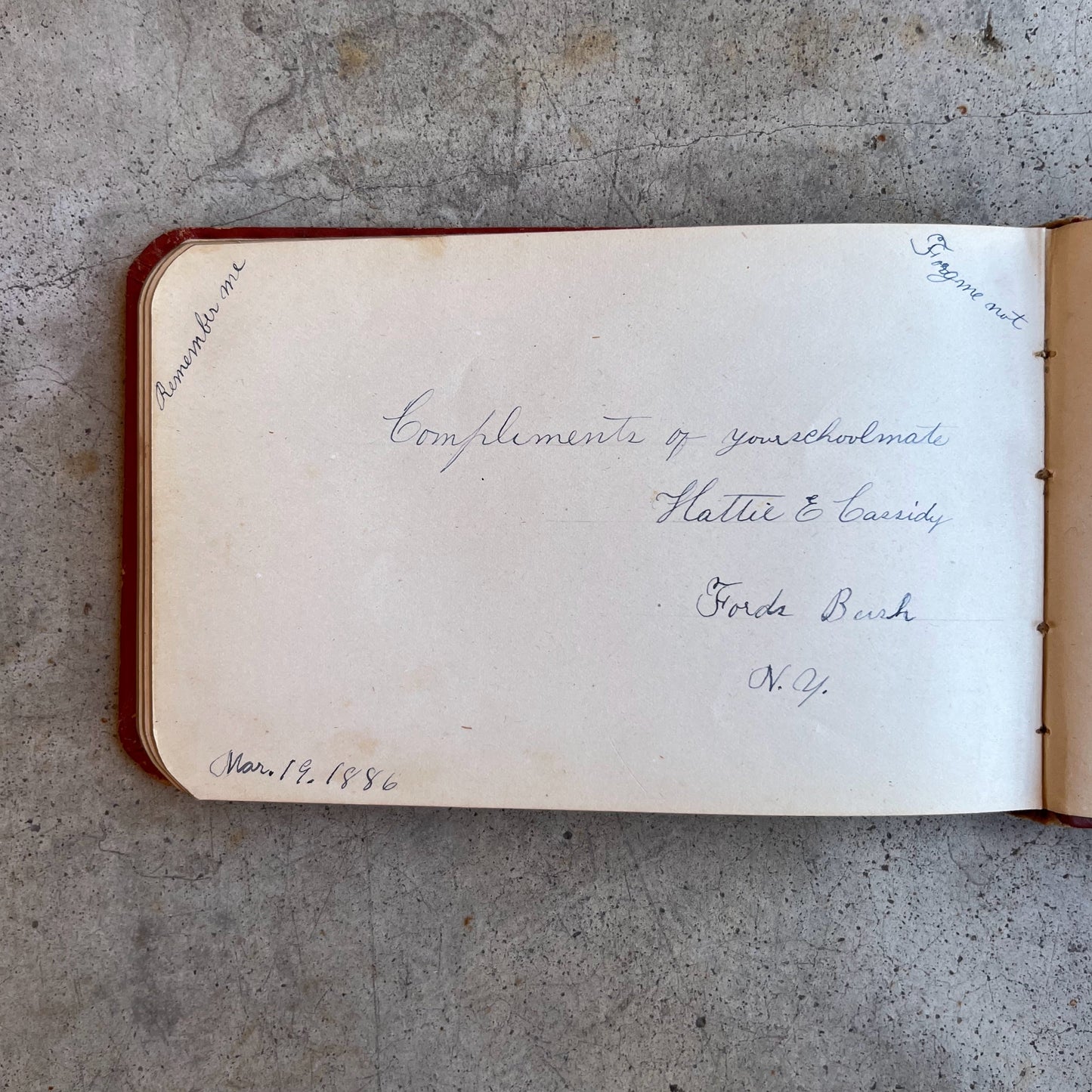 1880s Owl "Galaxy" Autograph Album
