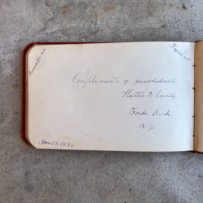 1880s Owl "Galaxy" Autograph Album