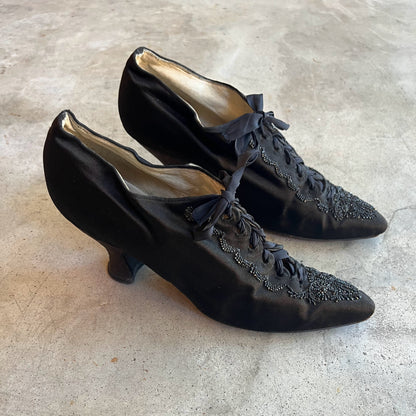 c. 1910s Silk Beaded Shoes