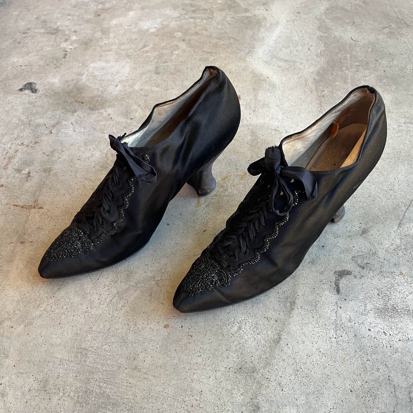 c. 1910s Silk Beaded Shoes
