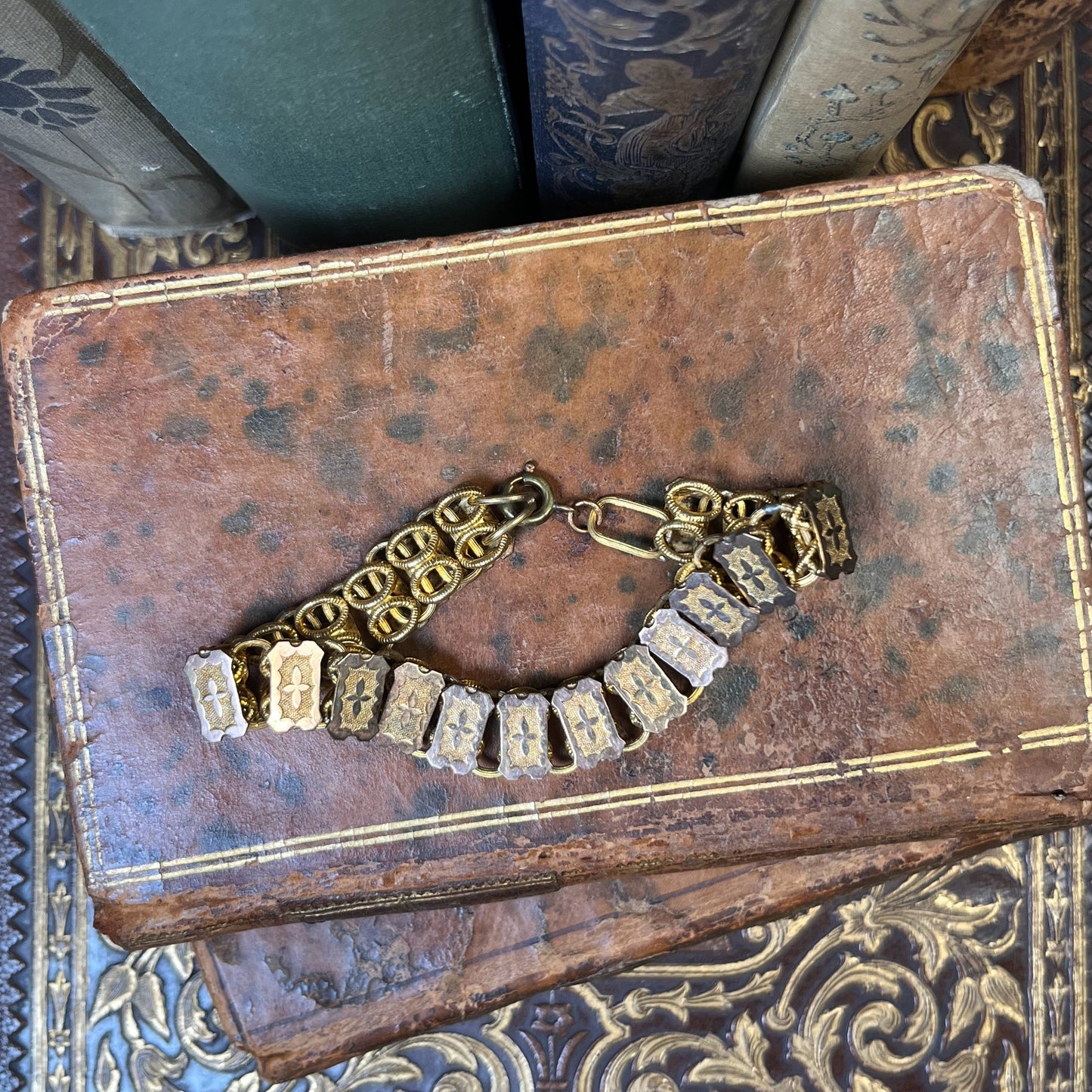 c. 1880s Book Chain Bracelet
