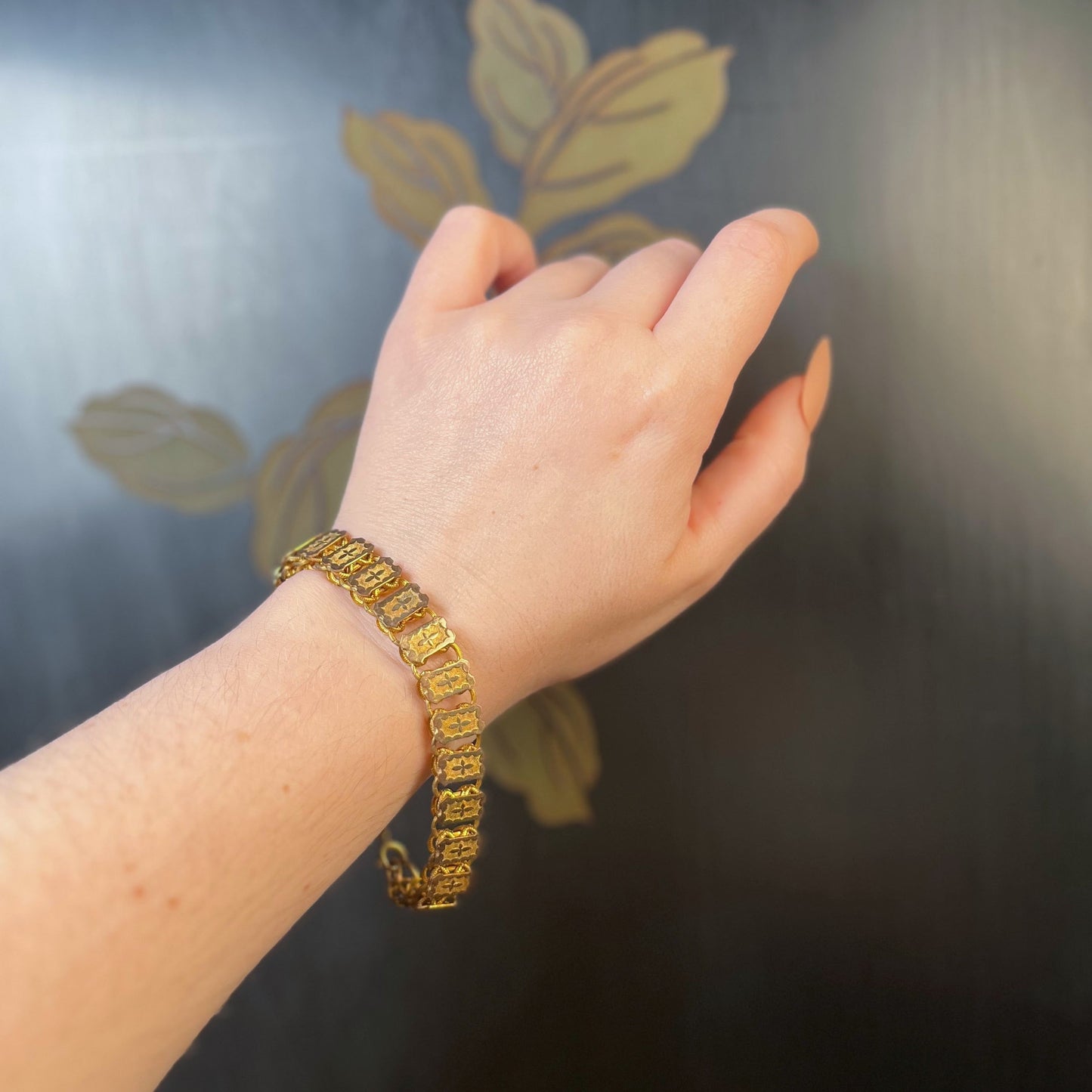 c. 1880s Book Chain Bracelet