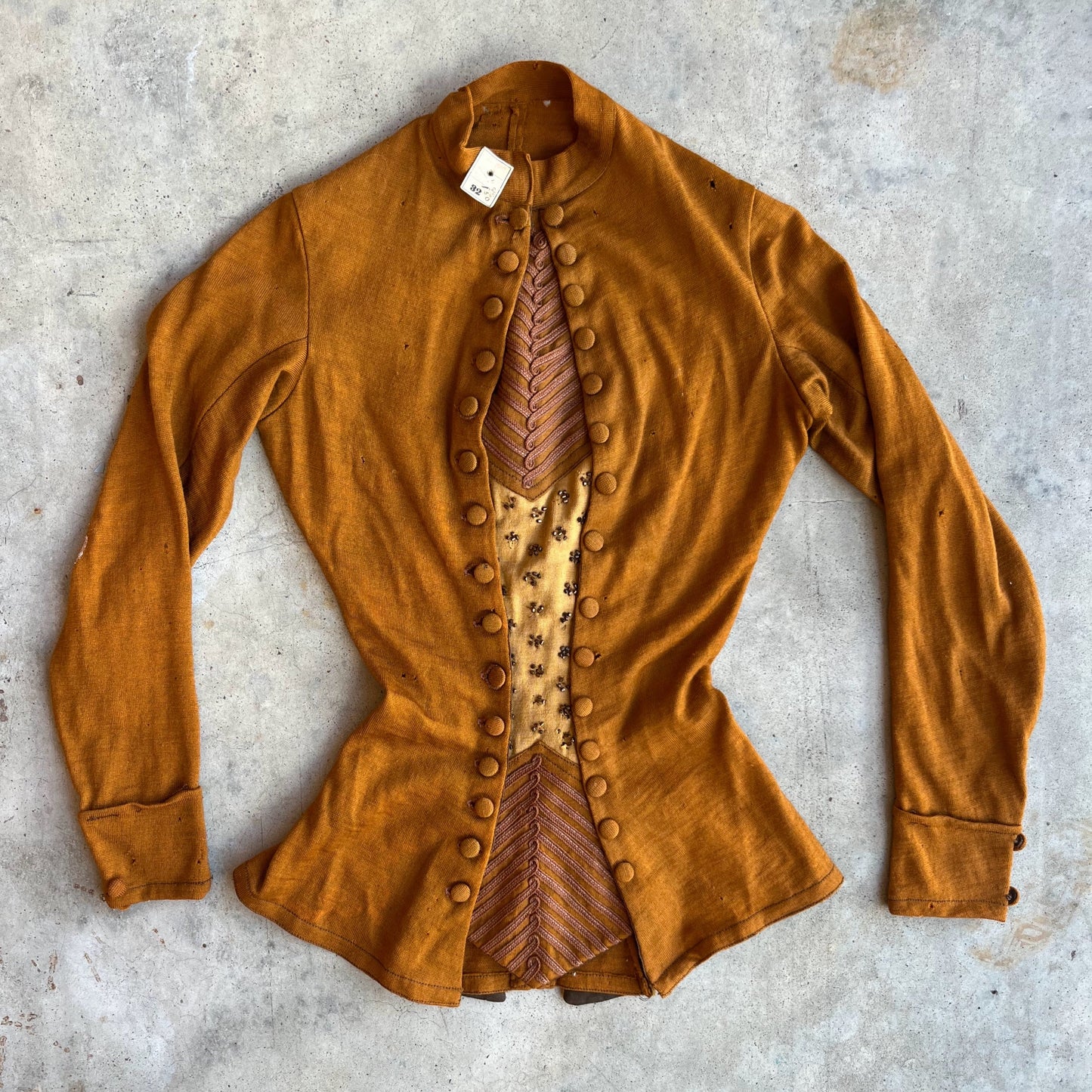 c. 1870s-1880s Wool Knit Bodice