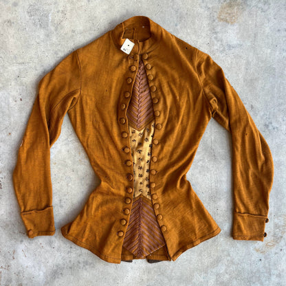 c. 1870s-1880s Wool Knit Bodice